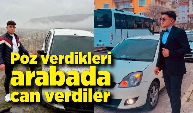 Poz verdikleri arabada can verdiler