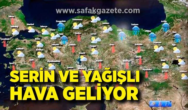 Meteoroloji'den Zonguldak'a uyarı! Serin ve yağışlı hava geliyor