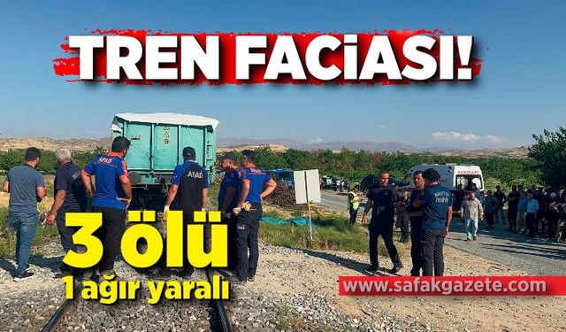 Yük treni faciası: 3 ölü, 1 ağır yaralı