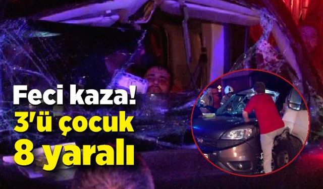 Ümraniye'de feci kaza: 3'ü çocuk 8 yaralı