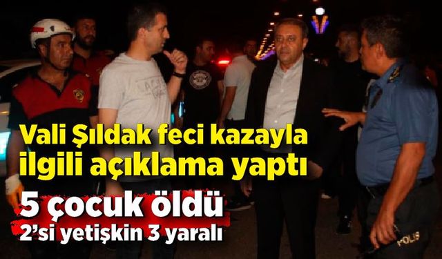 Valisi Hasan Şıldak feci kazayla ilgili açıklama yaptı