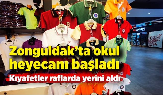 Okul heyecanı başladı; Kıyafetler raflarda yerini aldı