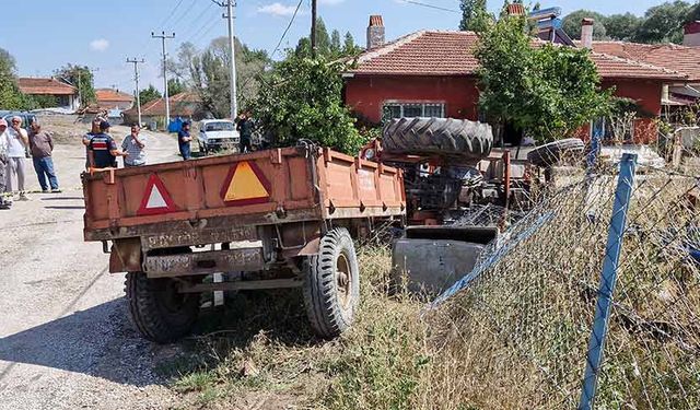 Kalp krizi geçiren traktör sürücüsü hayatını kaybetti