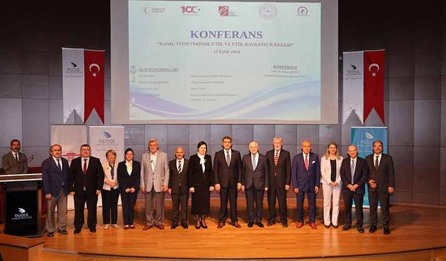 Kamu yönetiminde etik bilincinin gelişmesine katkı sağlayan konferans