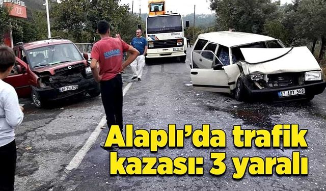 Alaplı’da trafik kazası: 3 yaralı