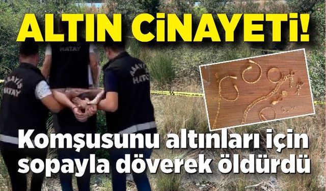 Kahve içmeye çağırıp, altınları için sopayla döverek öldürmüş