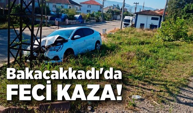 Bakacakkadı'da trafik kazası: Sürücü mucizevi şekilde kurtuldu