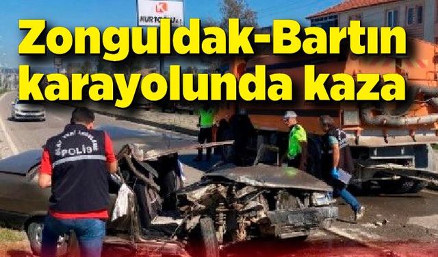 Zonguldak-Bartın karayolunda kaza: Sürücü ağır yaralı!