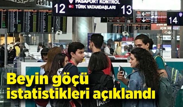 Beyin göçü istatistikleri açıklandı