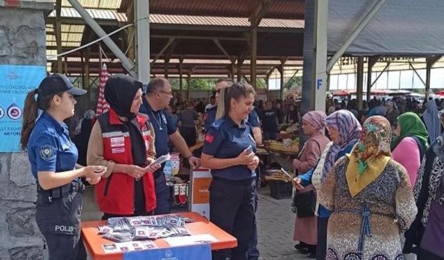 Çaycuma'da kadınlara yönelik şiddetle mücadelede bilgilendirme çalışması