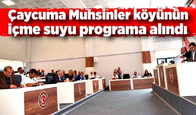 Çaycuma Muhsinler köyünün içme suyunu programa alındı