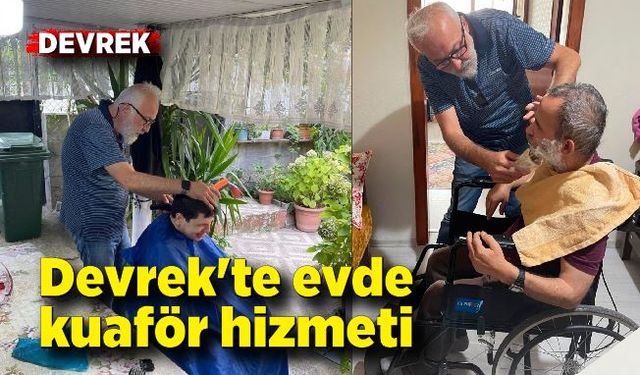 Devrek'te evde kuaför hizmeti