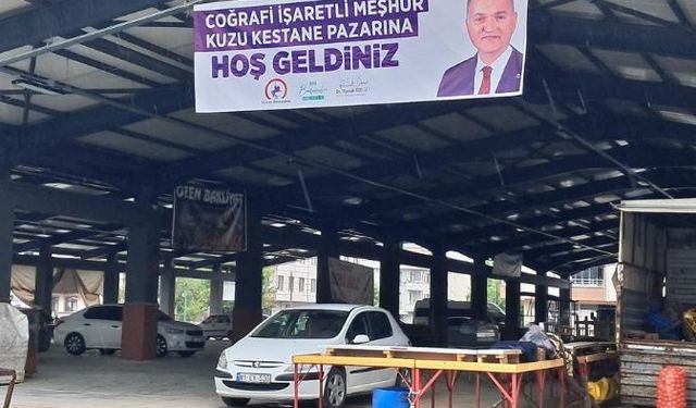 Kestane üreticilerinin yeni mekanı Hamidiye Pazaryeri