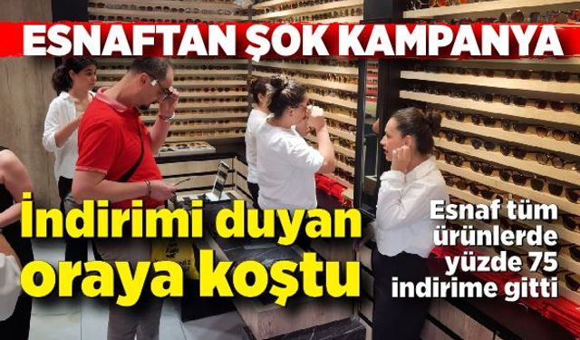 İndirimi duyan oraya koştu