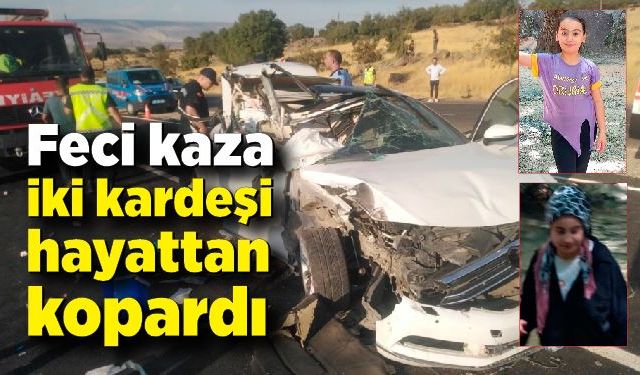 Feci kaza iki kardeşi hayattan kopardı