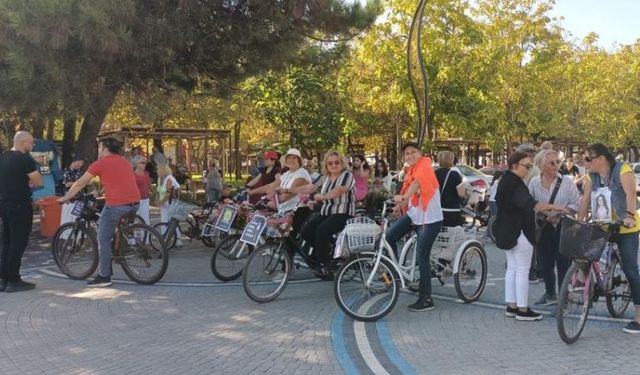 Filyos'ta "Narin'ler Ölmesin, Çocuklar Yaşasın" temalı bisiklet turu düzenlendi