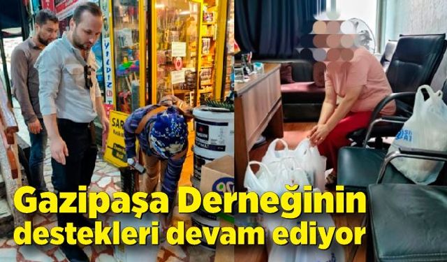 Gazipaşa Derneğinin destekleri devam ediyor