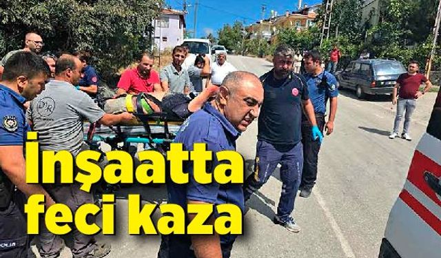 İnşaatta çalışan işçi asansör boşluğuna düştü