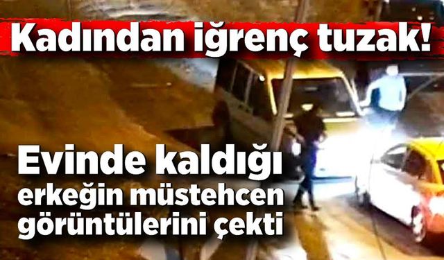 Evinde kaldığı kişinin müstehcen görüntülerini çekti