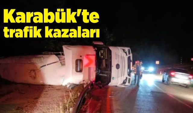 Karabük'te trafik kazaları: 3 yaralı