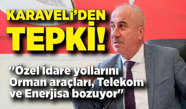 Necdet Karaveli’den Tepki: "Özel İdare yollarını orman araçları, Telekom ve Enerjisa bozuyor"