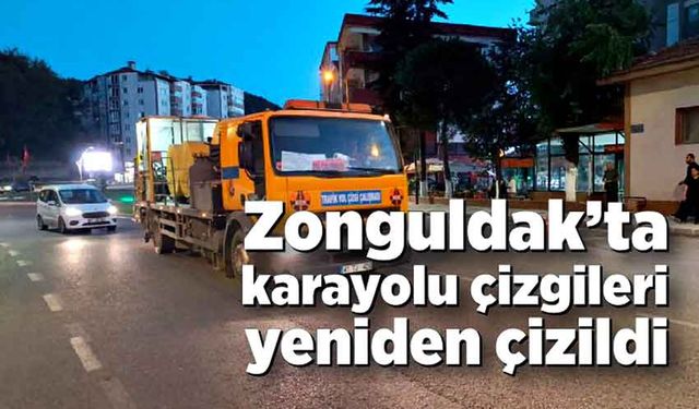 Zonguldak’ta karayolu çizgileri yeniden çizildi: Trafik Güvenliği Artıyor