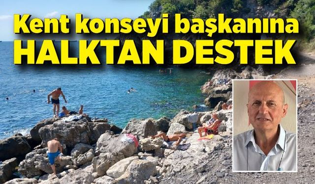 Kent konseyi başkanı halktan destek