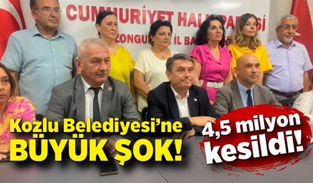 Kozlu Belediyesi’ne büyük şok: 4,5 milyon lira kesildi!