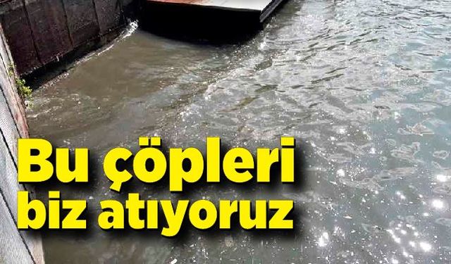 Bu çöpleri biz atıyoruz