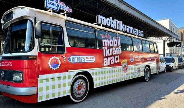 Mobil ikram aracı hizmete başladı