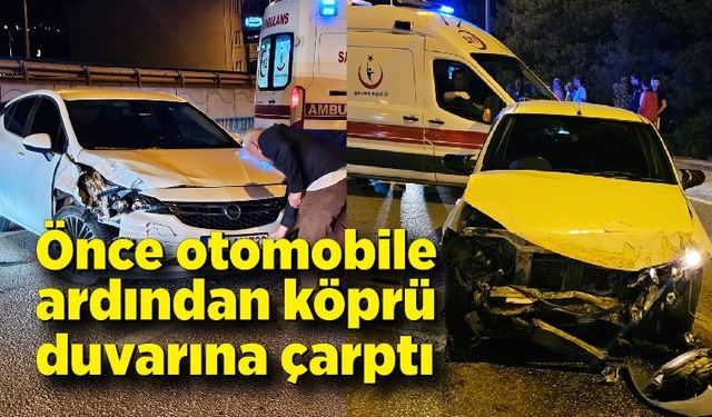 İki otomobilin çarpıştığı kazada 6 kişi yaralandı