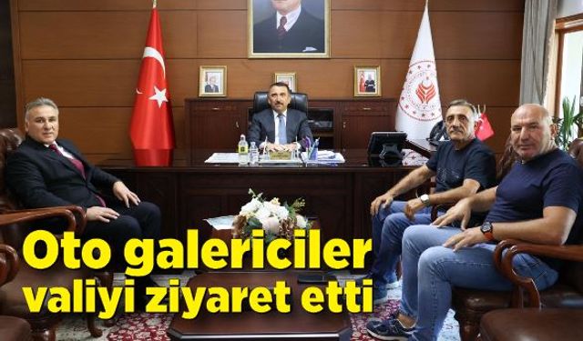 Oto Galericileri Derneğinden Vali Hacıbektaşoğlu’na ziyaret