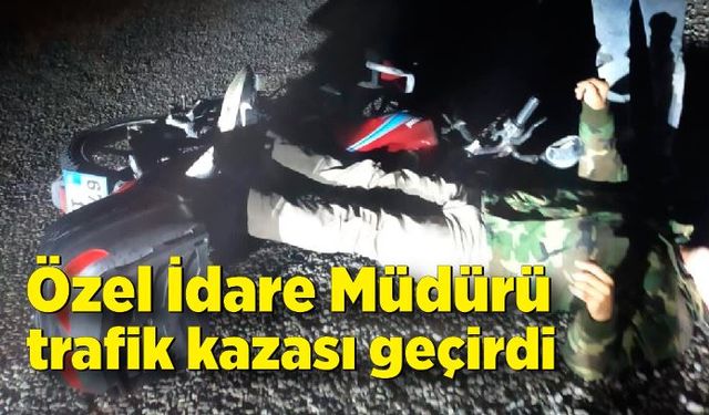 Çaycuma İlçe Özel İdare Müdürü Kemalettin Yaşar trafik kazası geçirdi