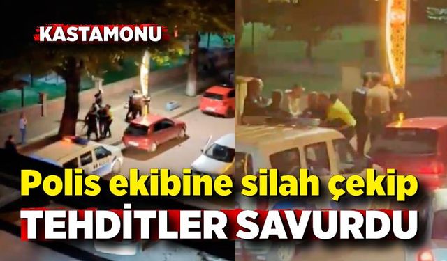 Polis ekibine silah çekip tehditler savurmuşlardı: Tekrar gözaltına alındılar