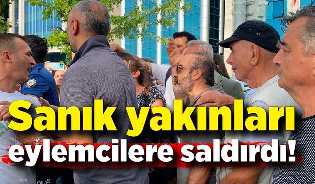 Zonguldak Adliye önü karıştı; Sanık yakınları eylemcilere saldırdı!