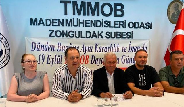 TMMOB Zonguldak İl Koordinasyon Kurulu:  "Mücadelemiz Sürecek!"