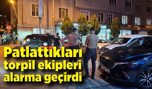 Patlattıkları torpil ekipleri alarma geçirdi