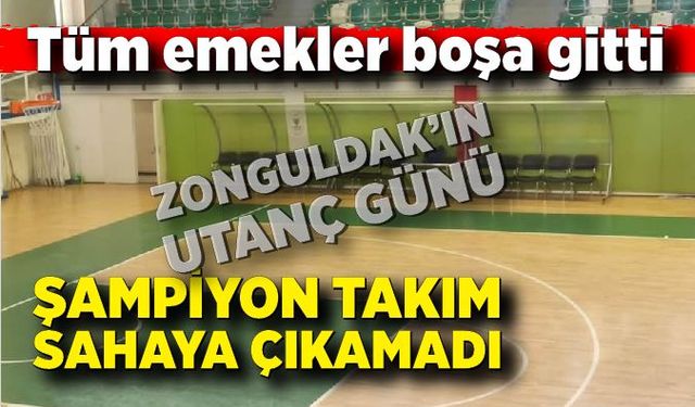 Tüm emekler boşa gitti: Takım sahaya çıkamadı!