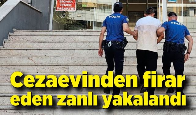 Cezaevinden firar eden zanlı yakalandı