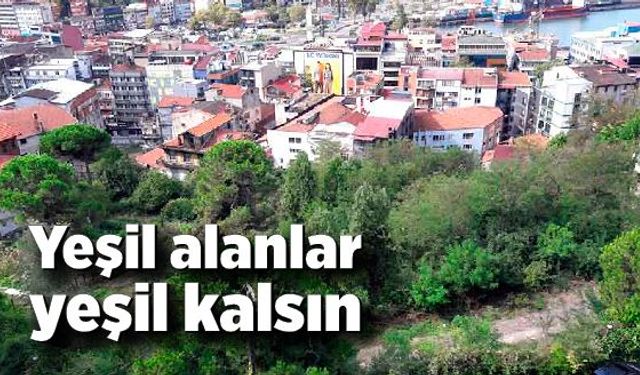 Yeşil alanlar yeşil kalsın