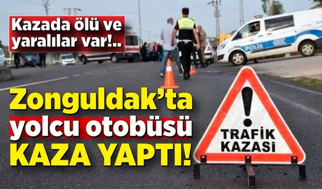 Çaycuma'da korkunç kaza! Yolcu otobüsü ile otomobil çarpıştı, ölü ve yaralılar var