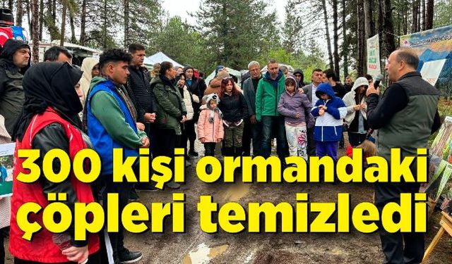 Zonguldak’ta 300 kişi orman temizliği için bir araya geldi