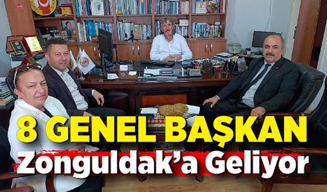 8 Genel Başkan Zonguldak’a geliyor