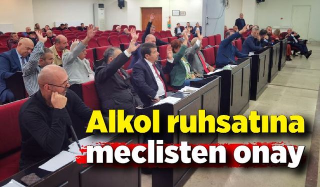 Alkol ruhsatına meclis'ten onay