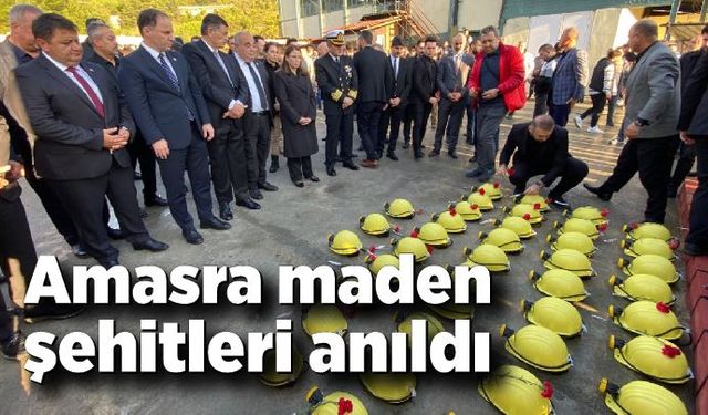 Amasra maden şehitleri anıldı