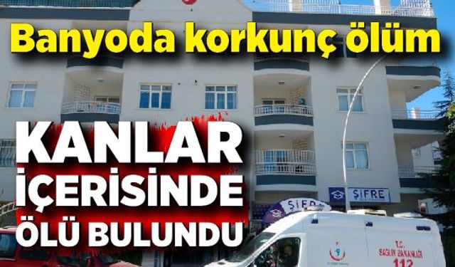 Banyoda korkunç ölüm: Kanlar içerisinde ölü bulundu