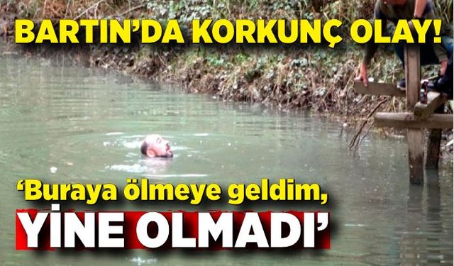 Bartın'da korkunç olay! Irmağa atladı