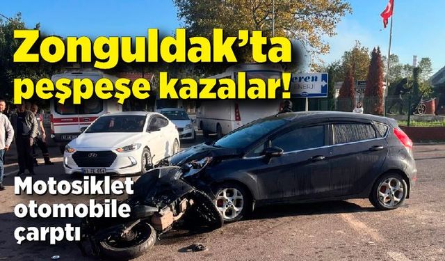 Zonguldak’ta kaza: Ölümden son anda kurtuldu!