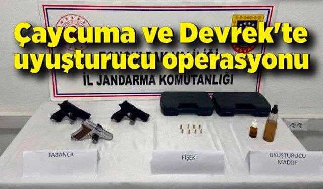 Çaycuma ve Devrek'te uyuşturucu operasyonu