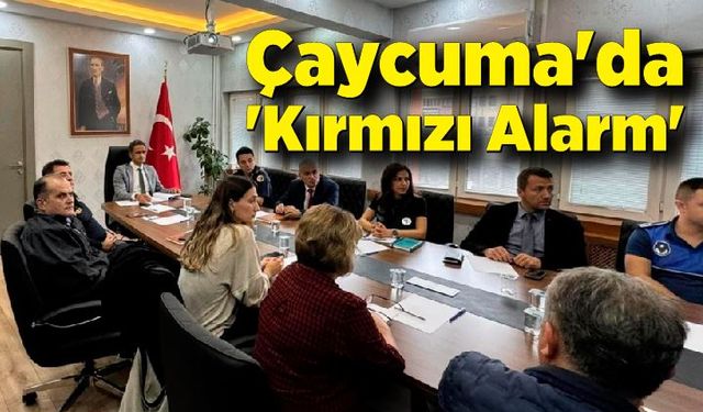 Çaycuma'da 'Kırmızı Alarm'